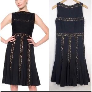 Tadashi Shoji jersey fit flare dress Medium